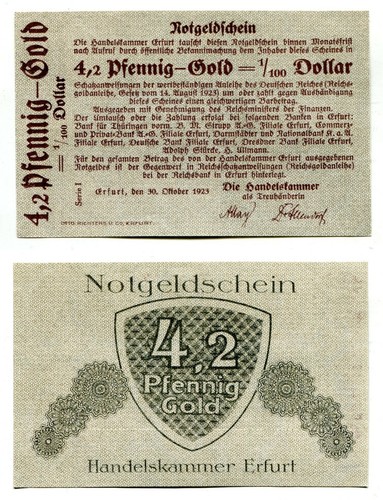 Pfennig gold 1 - 4,2, 1/100